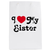 Ik hou van mijn zus medium cadeauzakje (Voorkant)