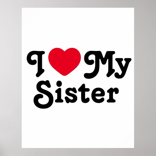 Ik hou van mijn zus poster (Voorkant)