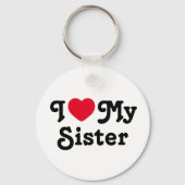 Ik hou van mijn zus sleutelhanger (Achterkant)