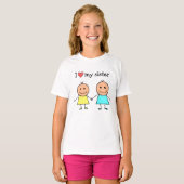 Ik hou van mijn zus t-shirt (Voorkant volledig)
