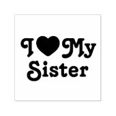 Ik hou van mijn zus  zelfinktende stempel (Design)