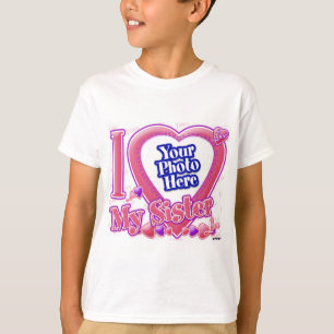 Ik hou van mijn zusje roze/paars - foto t-shirt