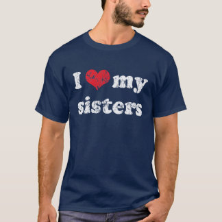 Ik hou van mijn zussen in het shirt