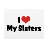 Ik hou van mijn zussen magneet (Horizontaal)