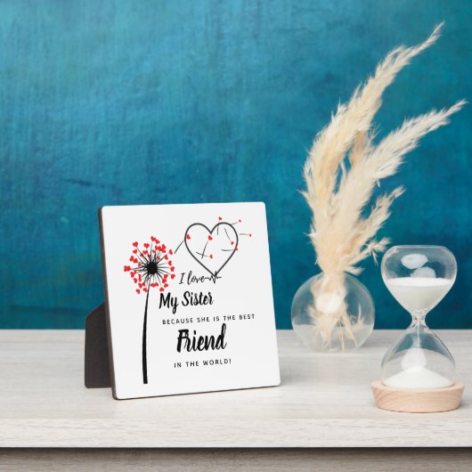 Ik hou van mijn ZUSTER - Beste vriendin Persoonlij Fotoplaat (Insitu)