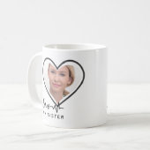 Ik hou van mijn ZUSTER - Beste vriendin Persoonlij Koffiemok (Voorkant links)