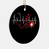 Ik hou van mijn zuster, Happy Valentijnsdag Keramisch Ornament (Rechts)