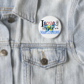 Ik hou van mijn zuster met downsyndroom ronde button 5,7 cm (In situ)