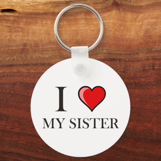 Ik hou van mijn zuster sleutelhanger (Voorkant)