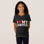 Ik hou van mijn zuster t-shirt (Voorkant volledig)