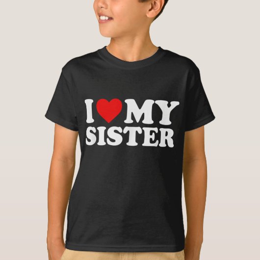 Ik hou van mijn zuster t-shirt (Voorkant)