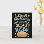 Ik hou van mijn zuurdesem zoals ik mijn verrezen J Kaart (Gele Bloem)