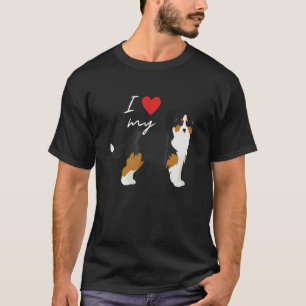 Ik hou van mijn zwart & tan Australische herderhon T-shirt