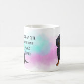 Ik hou van mijn zwarte dachshund aangepaste cartoo koffiemok (Center)
