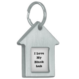 Ik hou van mijn zwarte lab huisdieren naamplaatje