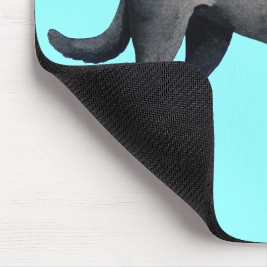 Ik hou van mijn zwarte lab muismat (Hoek)