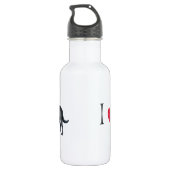 Ik hou van mijn zwarte lab waterfles  (Achterkant)
