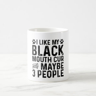 Ik hou van mijn zwarte mondkapje en 3 mensen koffiemok