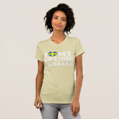 Ik hou van mijn Zweedse man T-shirt (Voorkant volledig)