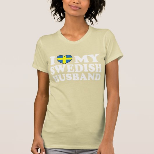 Ik hou van mijn Zweedse man T-shirt (Voorkant)