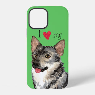 Ik hou van mijn Zweedse Vallhund iPhone 12 Hoesje