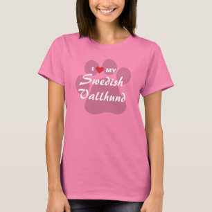 Ik hou van mijn Zweedse Vallhund T-shirt