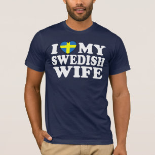 Ik hou van mijn Zweedse vrouw T-shirt