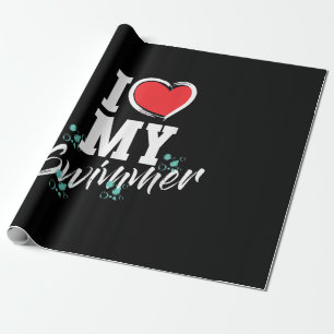 Ik hou van mijn zwemmer zwemteam meer mama cadeau cadeaupapier