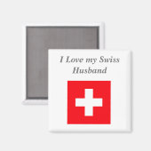 Ik hou van mijn Zwitserse man Magneet (Voorkant / Achterkant)