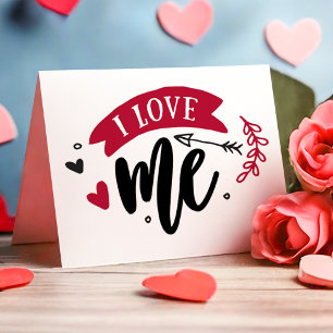 Ik Hou Van Mijzelf Grappige Anti-Valentijnsdag Feestdagen Kaart