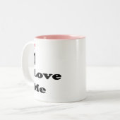 Ik Hou Van Mijzelf Liefde Typography Mok (Voorkant links)