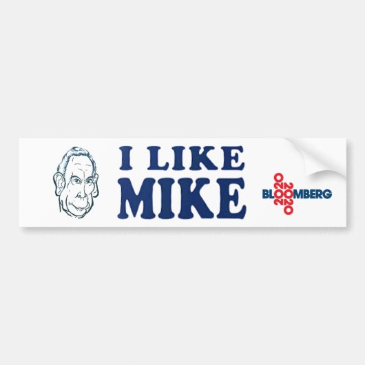 Ik hou van Mike 2020 Bumpersticker (Voorkant)