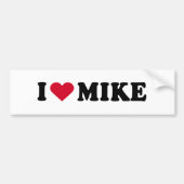 Ik hou van MIKE Bumpersticker (Voorkant)