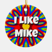 Ik hou van Mike Keramisch Ornament (Voorkant)