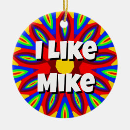 Ik hou van Mike Keramisch Ornament