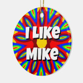Ik hou van Mike Keramisch Ornament (Links)