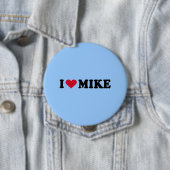Ik hou van MIKE Ronde Button 4,0 Cm (In situ)