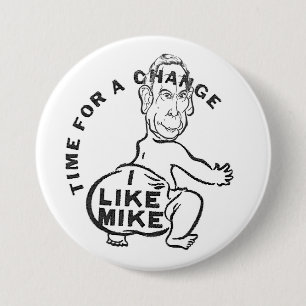Ik hou van Mike Ronde Button 7,6 Cm