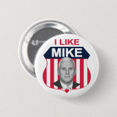 Ik hou van Mike Shield Ronde Button 5,7 Cm (Voorkant /achterkant)