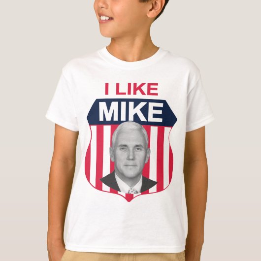 Ik hou van Mike Shield T-shirt (Voorkant)