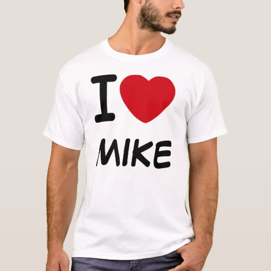 Ik hou van MIKE T-shirt (Voorkant)