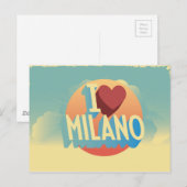 Ik hou van Milano Briefkaart (Voorkant / Achterkant)