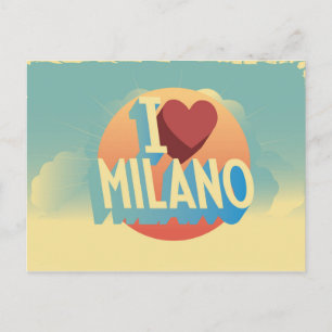 Ik hou van Milano Briefkaart