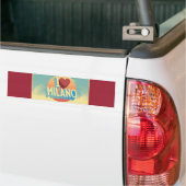 Ik hou van Milano Bumpersticker (Op Truck)