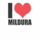 Ik hou van Mildura Sticker (Voorkant)