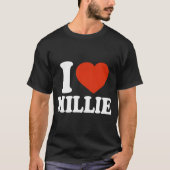 Ik hou van Millie I Heart Millie Red Heart Valenti T-shirt (Voorkant)