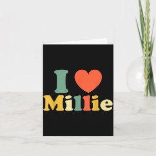 Ik hou van Millie, Ik Hart Millie, Rode Hart Valen Kaart