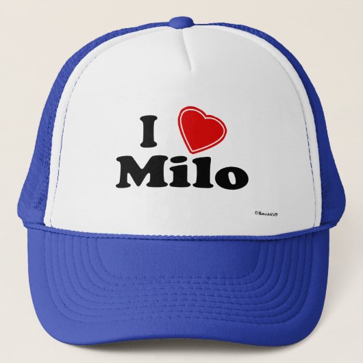 Ik hou van Milo Trucker Pet (Voorkant)