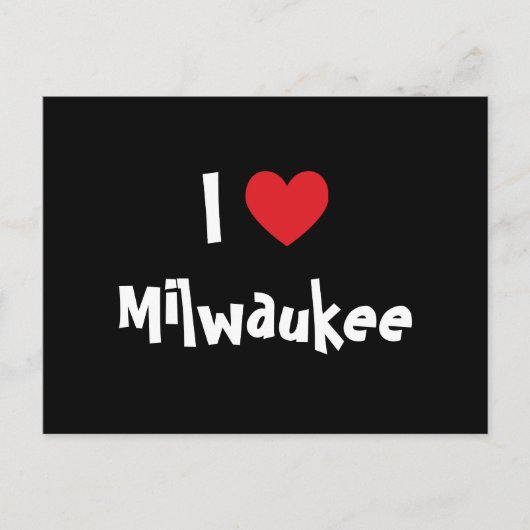 Ik hou van Milwaukee Briefkaart (Voorkant)