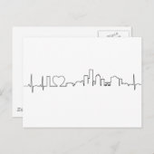 Ik hou van Milwaukee in een buitengewone ecg stijl Briefkaart (Voorkant / Achterkant)